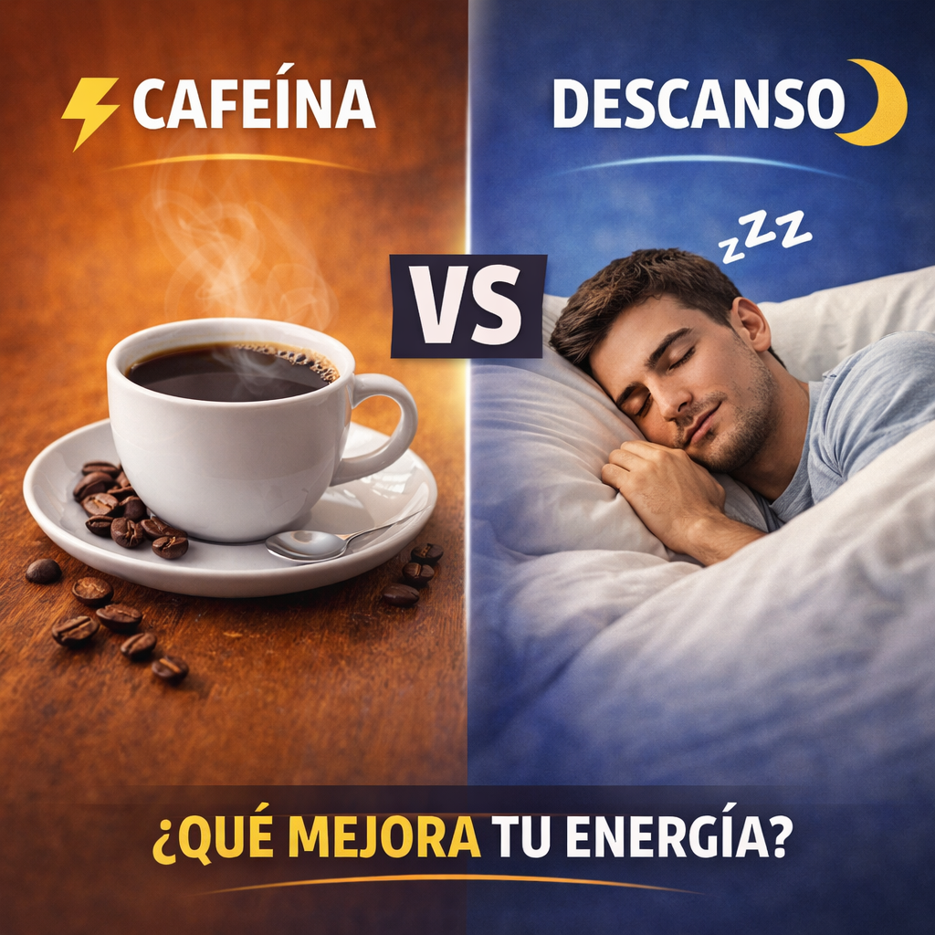 «Cafeína vs descanso: qué mejora tu energía y productividad»